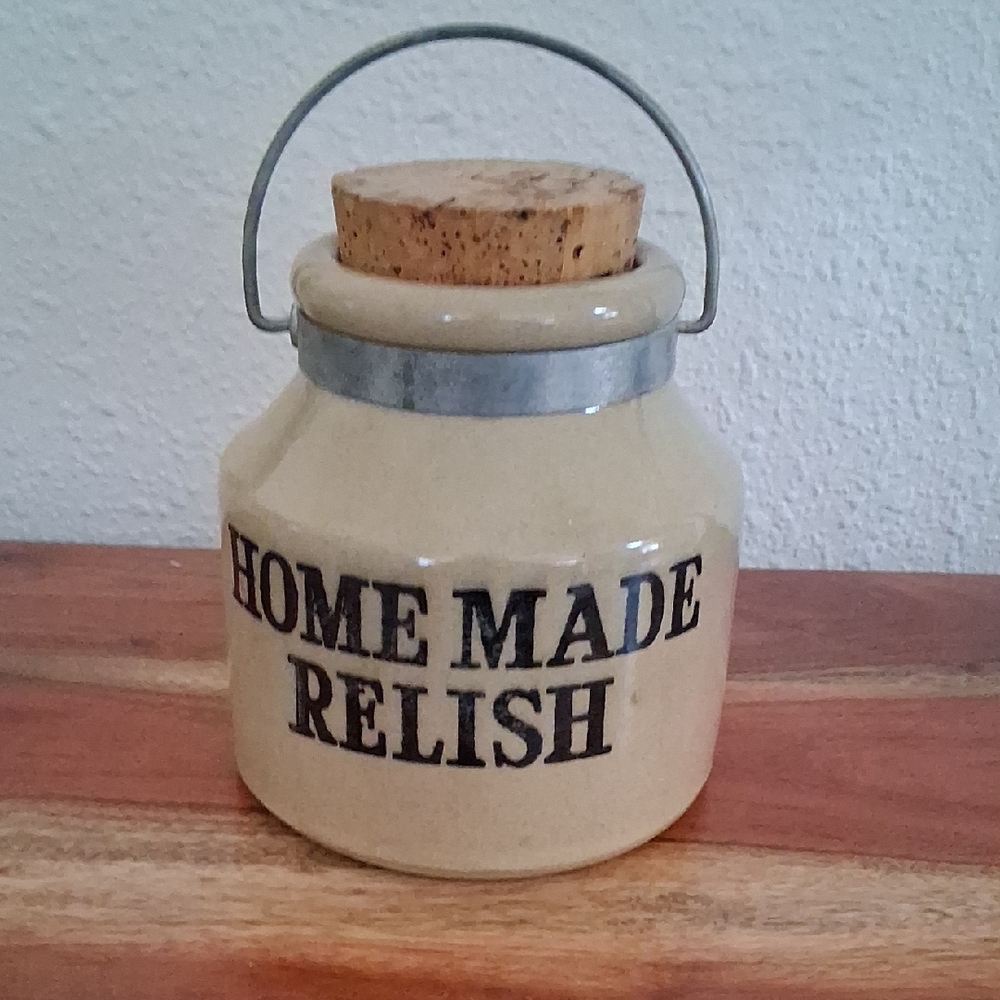 Moira Pottery Home Made Relish Crock With Lid